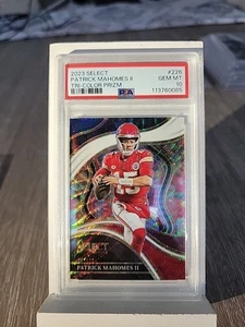 Patrick Mahomes 2023 Select Tri Color Prizm #’d/225 PSA 10 GEM MINT Chiefs - Picture 1 of 2