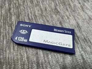 SONY Genuine 128MB Memory Stick Card MSH-128 Magic Gate For Old Cameras Japan - Picture 1 of 3