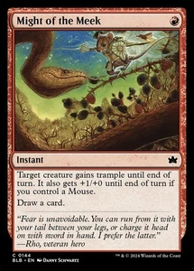 x4 Might of the Meek - Bloomburrow - NM - MTG - Picture 1 of 1