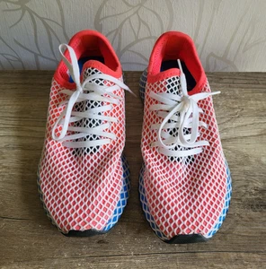 Adidas Deerupt Runners Solar Red Bluebird DA9610 Schuhe Sneaker Gr. 39 1/3 - Bild 1 von 8