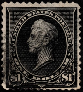 US Stamp Scott # 276A Used F-VF $1.00 Black Type II Commodore Perry Bureau Issue - Picture 1 of 1