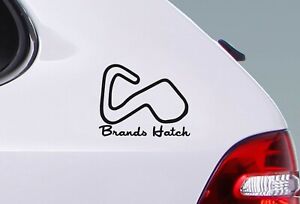 BRANDS HATCH RACE CIRCUIT. Car vinyl sticker F1 British Grand Prix Formula One
