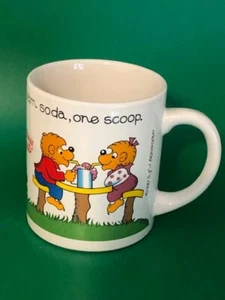 Vintage 1987 Berenstain Bären Kaffeebecher kalte Milch heiße Suppe - Bild 1 von 5