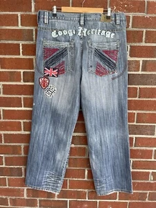 Vintage Y2K Coogi 90’s Baggy Hip Hop Embroidered Jeans 38x34 - Picture 1 of 13