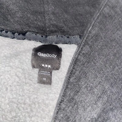 Sudadera Gap Body Mujer Elastizada Gris Mangas Largas Bolsillos M MEDIANA Usada Usada Foto 1 de 4