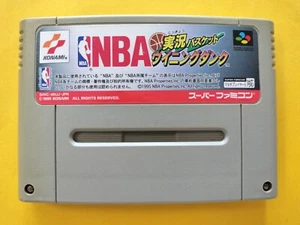 NBA Jikkyo Basket Winning Dunk Nintendo Super Famicom Japan SNES SFC USED - Picture 1 of 4
