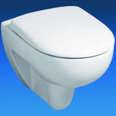 Geberit Renova wall flush WC rimless optional seat soft-close Keratect - Image 1 of 3