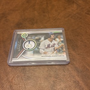 2021 TOPPS TRIBUTE MICHAEL CONFORTO JERSEY RELIC STAMP OF APPROVAL #71/150 METS