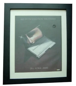 AMERICAN PSYCHO+Movie+Film+POSTER+AD+ORIGINAL 2000+FRAMED+EXPRESS GLOBAL SHIP - Imagen 1 de 2