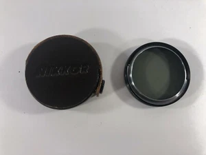 Nikon Early Nikkor 52mm Close Up Filter Very Good conditon In Leather Snap Case - Picture 1 of 7