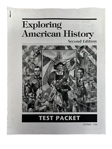 Exploring American History Test Packet Second Edition~Christian Liberty Press - Picture 1 of 6