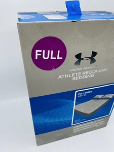 Under Armour Athlete Recovery Bedding Full Sheet Set Elemental Gray Tom Brady - Picture 1 of 11