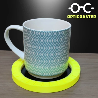 OFICIAL OPTICOASTER: Posavasos de Alta Visibilidad, Alto Contraste, Labio Táctil, Ciego Foto 1 de 4