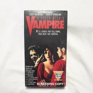 To Sleep With A Vampire (VHS 1993) TESTED WORKS - SCREENER COPY - EROTIC HORROR  - Picture 1 of 9