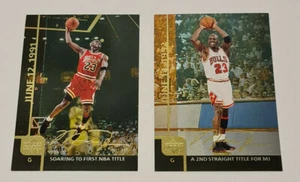 1999 Upper Deck Michael Jordan Gatorade 6 Jumbo Card Set 3.5 x 5" Cards #MJ1-MJ6 - Picture 1 of 6