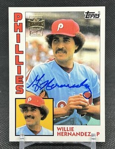 2002 Topps Archives WILLIE HERNANDEZ FAN FAVORITES AUTOGRAPH #TAA-GH