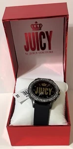 Juicy Couture Women's Watch JC/5024 Quartz Black Dial Rubber Band 38mm New - Picture 1 of 4