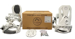 FIJACIONES DE SNOWBOARD DAMAS ALTITUDE RIDER 4X4, BURTON 3D & EST (BLANCO) L/XL 9,5+ - Imagen 1 de 14