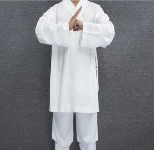 Disfraz Antiguo Estilo Chino Ming Blanco Hanfu Taoísta TaiChi Bata Juegos con disfraces Unisex - Imagen 1 de 9