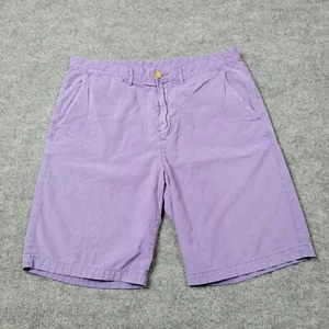 Pantalones Cortos Johnnie O Para Hombres 38 Púrpura Chino Algodón Frente Plano Informales Aire Libre Adulto * - Imagen 1 de 12