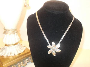 New with Tag Silver Spoon Jewelry Necklace Magnolia Georgia Flower - Picture 1 of 5