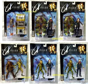 X-Files Set of 6 Act Figures Series 1 New 1998 Scully Mulder McFarlane Amricons - Picture 1 of 10