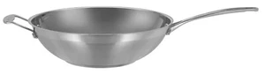 New SCANPAN Impact 18/10 Stainless Steel 32cm Wok Induction Cookware Kitchen - Picture 1 of 2
