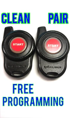 2X PAR LIMPIO EXCALIBUR ARRANQUE REMOTO SIN LLAVE ROJO LLAVERO ARRANQUE ELV113 OMEGA #113 Foto 1 de 2