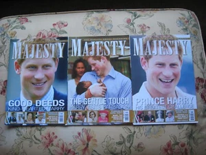 MAJESTY MAGAZINES PRINCE HARRY ISSUES. - Bild 1 von 4
