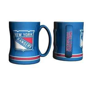 New York Rangers Boelter NHL Relief Coffee Mug (1) 14oz - Picture 1 of 1