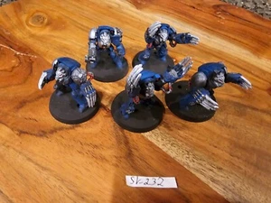 Warhammer 40k 40.000 Marines Espaciales Terminators Parcialmente Metal Pintado X5 SK232 - Imagen 1 de 23