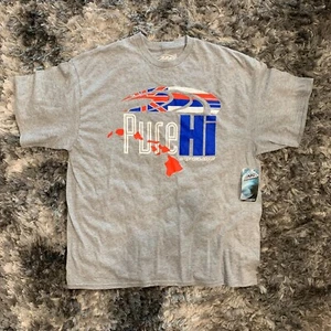 Hawaii Pipeline Surfing Pure HI Short-Sleeve Grey T-Shirt HI Island-2XL-NWT- - Picture 1 of 6