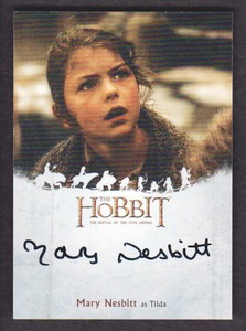 2016 The Hobbit Battle of Five Armies Autograph #MN Mary Nesbitt as Tilda AUTO