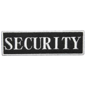 Security Large 13CM Embroidered Iron on Sew on Patch Badge For Clothes  - Picture 1 of 1