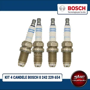 KIT 4 CANDELE BOSCH CODICE 0242229654 +9 PER OPEL ZAFIRA 1.6 - 1.8 - Imagen 1 de 4