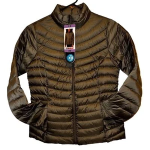 32 Degrees Womens X-Small Olive Puffer Jacket Ultra Light Down Winter Coat - Picture 1 of 11