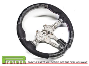 Carbon Fiber Steering Wheel w/ Alcantara For BMW F80 M3 F82 M4 F87 M2 - Picture 1 of 3