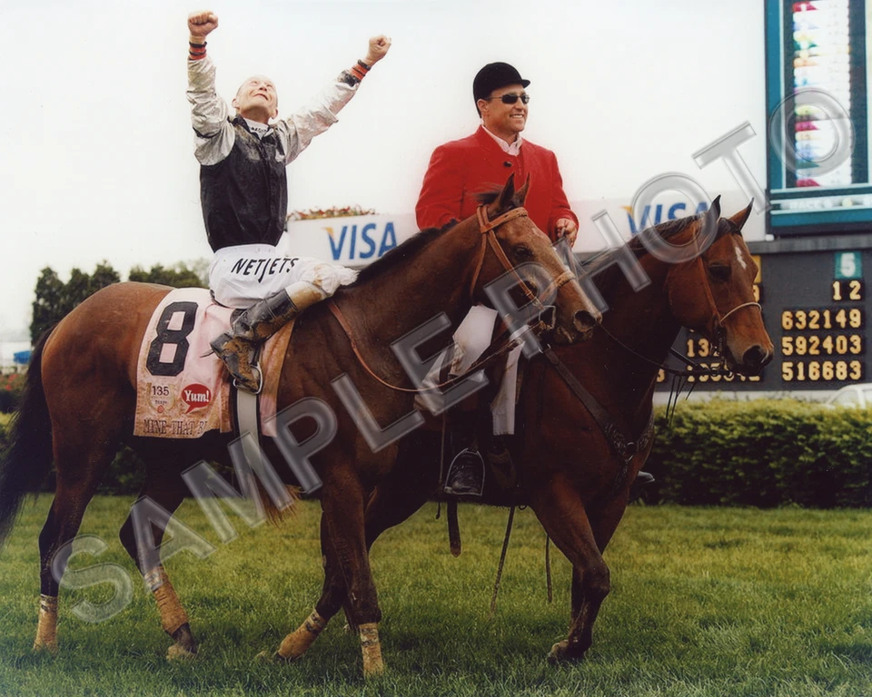 Foto 8x10 Mine That Bird 2009 Kentucky Derby Calvin Borel Horse Foto 1 de 1
