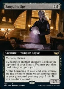 Sanguine Spy x1 1x Extended Art Streets of New Capenna NM MTG - Picture 1 of 1
