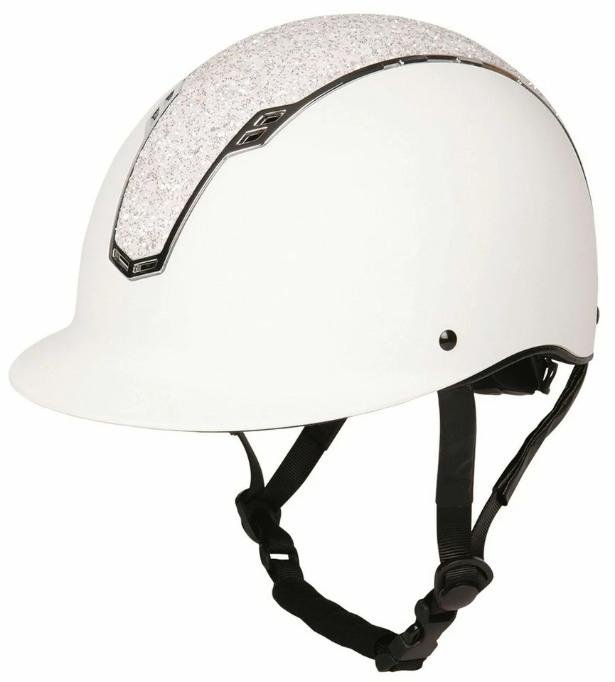 % Harry´s Horse Sicherheits-Reithelm Centaur weiß-silber -UVP €109,00 -NH - Bild 1 von 4