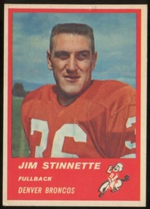 1963 Fleer #78 Jim Stinnette Denver Broncos - Picture 1 of 2