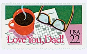 US Love You Dad Special Occasions 22c set of 4 stamps Scott #2270 - Picture 1 of 1