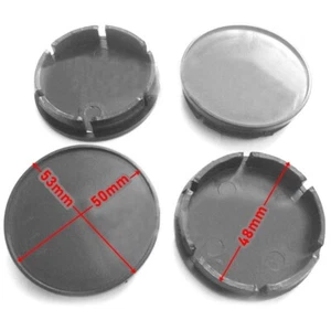 F25 Black Color Wheel Center Cap Car Tuning Finished Cap 53 Lock leg 48mm X4 - Picture 1 of 7