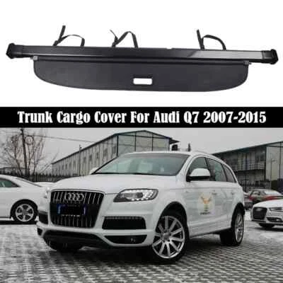 Retractable Trunk Cargo Cover For AUDI Q7 2007-2015 Luggage Shade Shield Black Foto 1 de 4