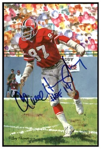 Claude Humphrey Signed Goal Line Art GLAC Autograph w/HOF Falcons PSA/DNA *85422 - Picture 1 of 2
