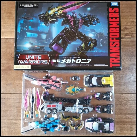 Transformers Unite Warriors UW-EX Megatronia Action Figure Takara Tomy Limited Cover
