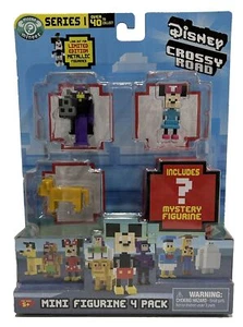 Disney Crossy Roads Mini Figures 4 Pack Series 1 Zurg Simba Minnie Mouse - Picture 1 of 6