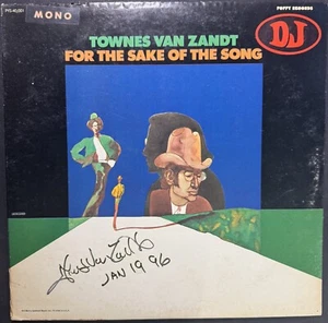 SIGNED PROMO LP - TOWNES VAN ZANDT For The Sake Of The Song - VG+EX/VG JSA COA - Picture 1 of 7