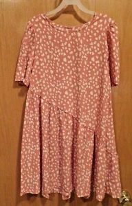 Asymmetrical Waist SS Dress~Mauve or Black Patterned~Girls Sizes~NEW w/tags - Picture 1 of 6