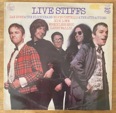 Live Stiffs Ian Dury Elvis Costello Nick Lowe Vinyl LP Stiff UK Import MFP 50445 - Image 1 of 4